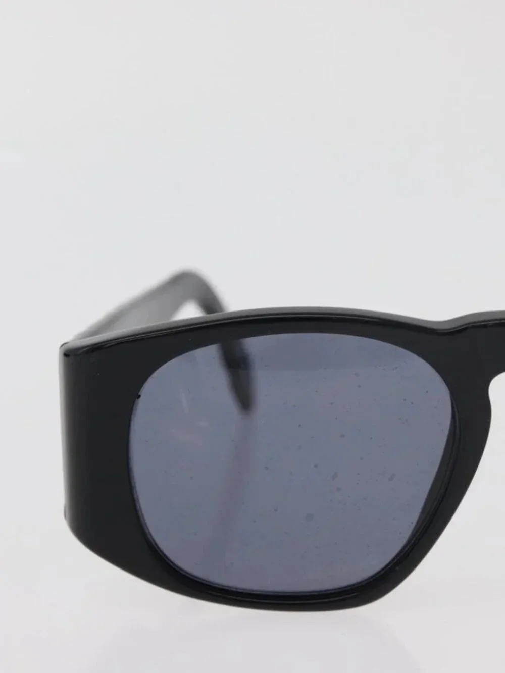 CHANEL Sunglasses plastic Black CC Auth ka3896A